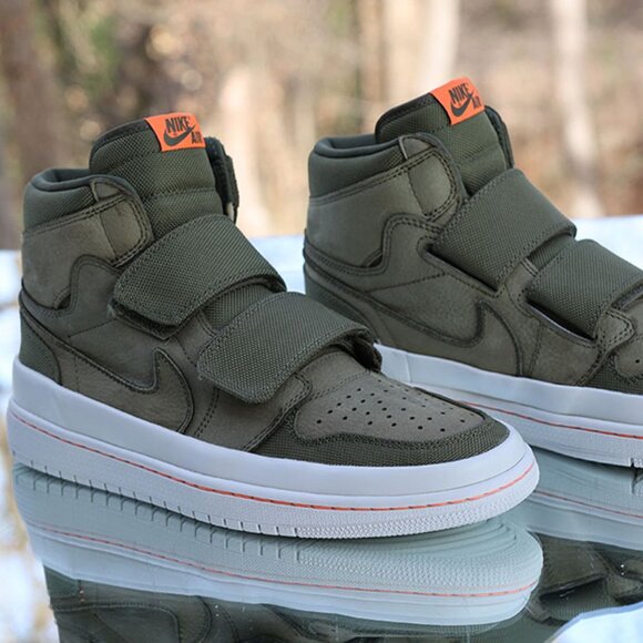 Jordan 1 Retro High Double Strap Olive Canvas - Picture 15 of 16